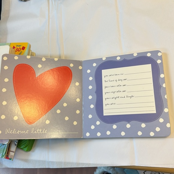 COPY - ⛱️2/$5⛱️Welcome Little One , board book , inside cover script, overa… - Picture 5 of 15
